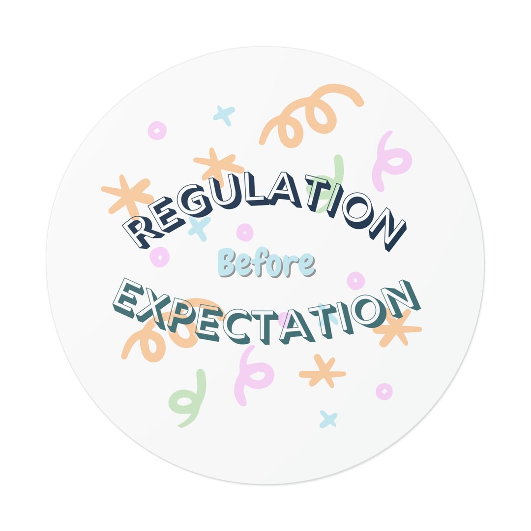 Regulation Before Expectation Sticker Etsy