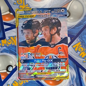 Carte Pokémon Connor McDavid et Leon Draisaitl