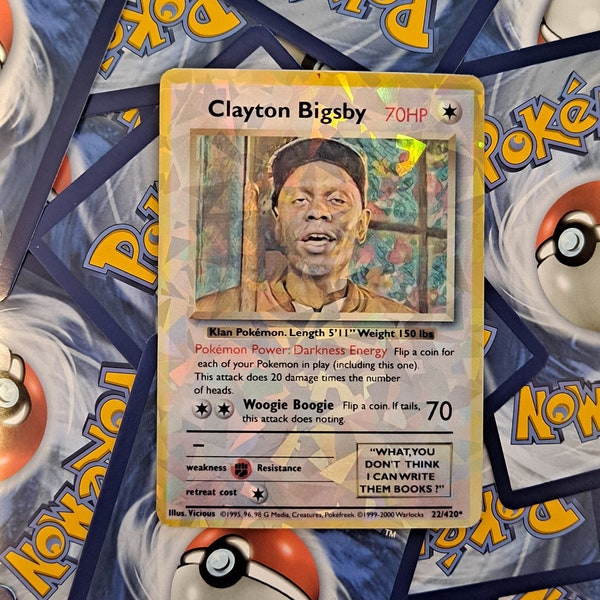 Clayton Bigsby Pokemon Card - Chappelle Show