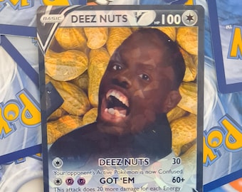 Deez Nuts Meme Pokemon Card - Etsy