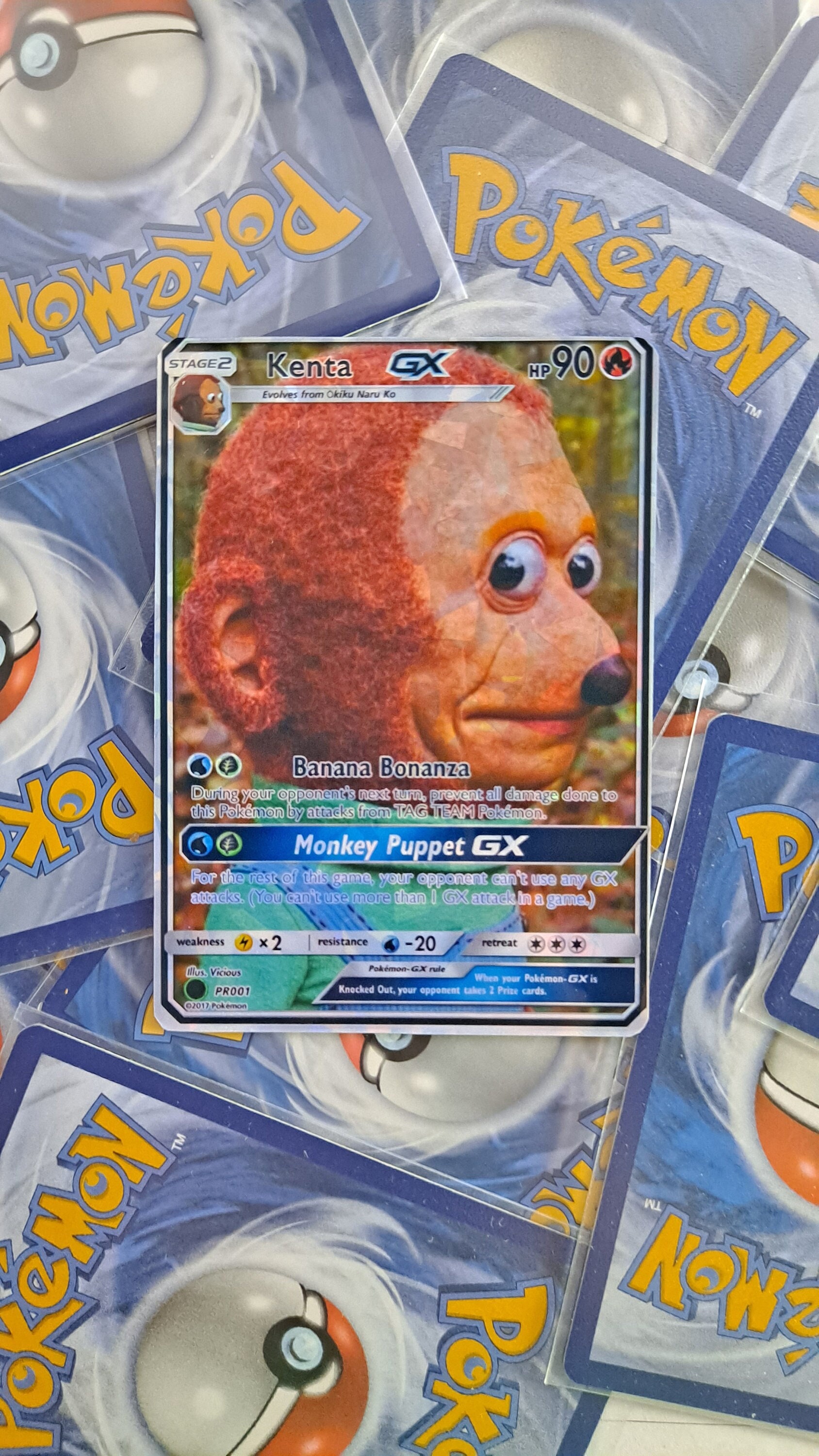 Monkey Puppet Meme Pokemon Card Etsy