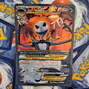 O Estranho Mundo de Jack - Carta Pokémon de Jack Skellington