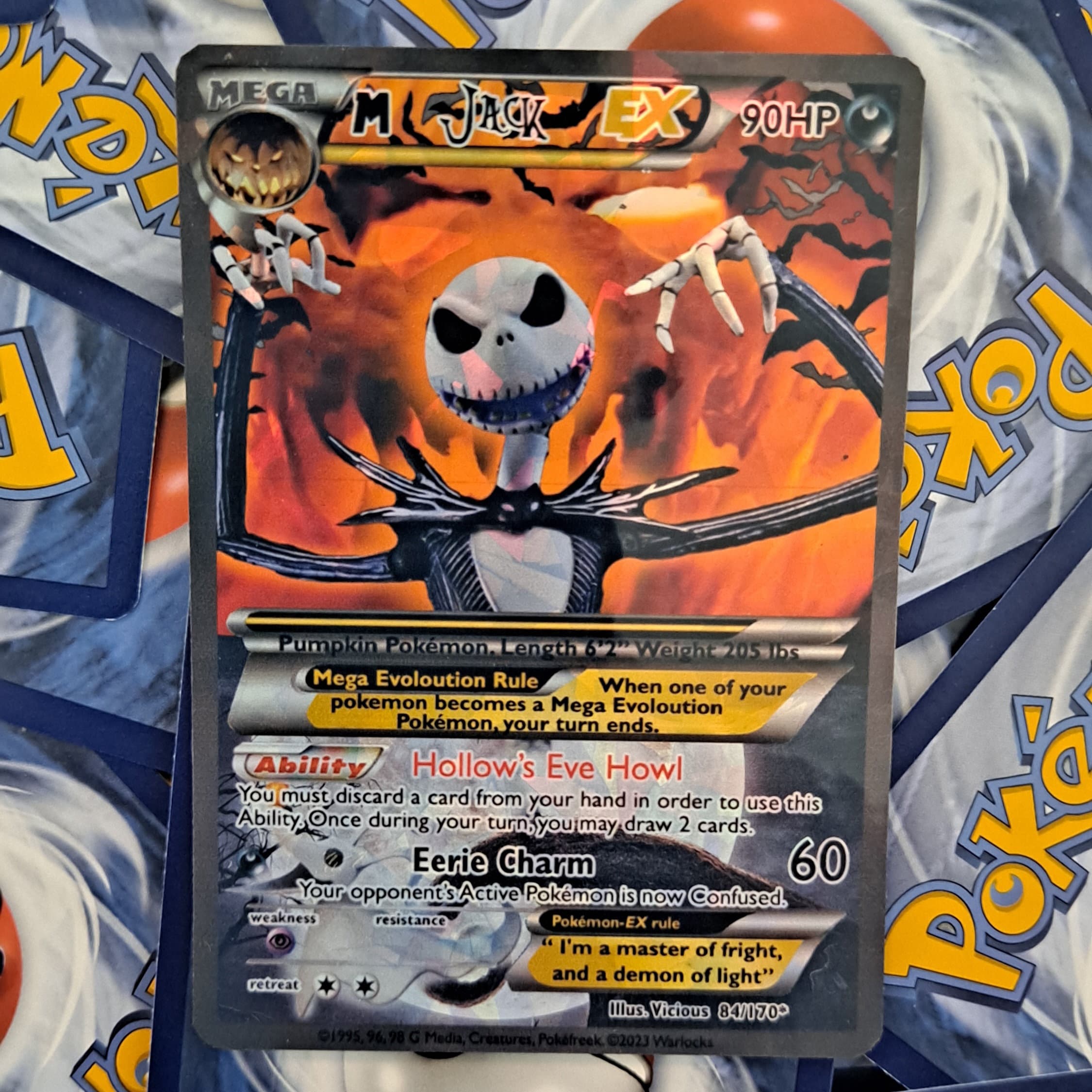 ポケモンカードゲーム JACK Nightmare Before Christmas - Jack Skellington Pokemon Card - Etsy