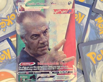 pokemon cards sopranos Paulie Walnuts Card - The Pokmon Cards and The Sopranos: