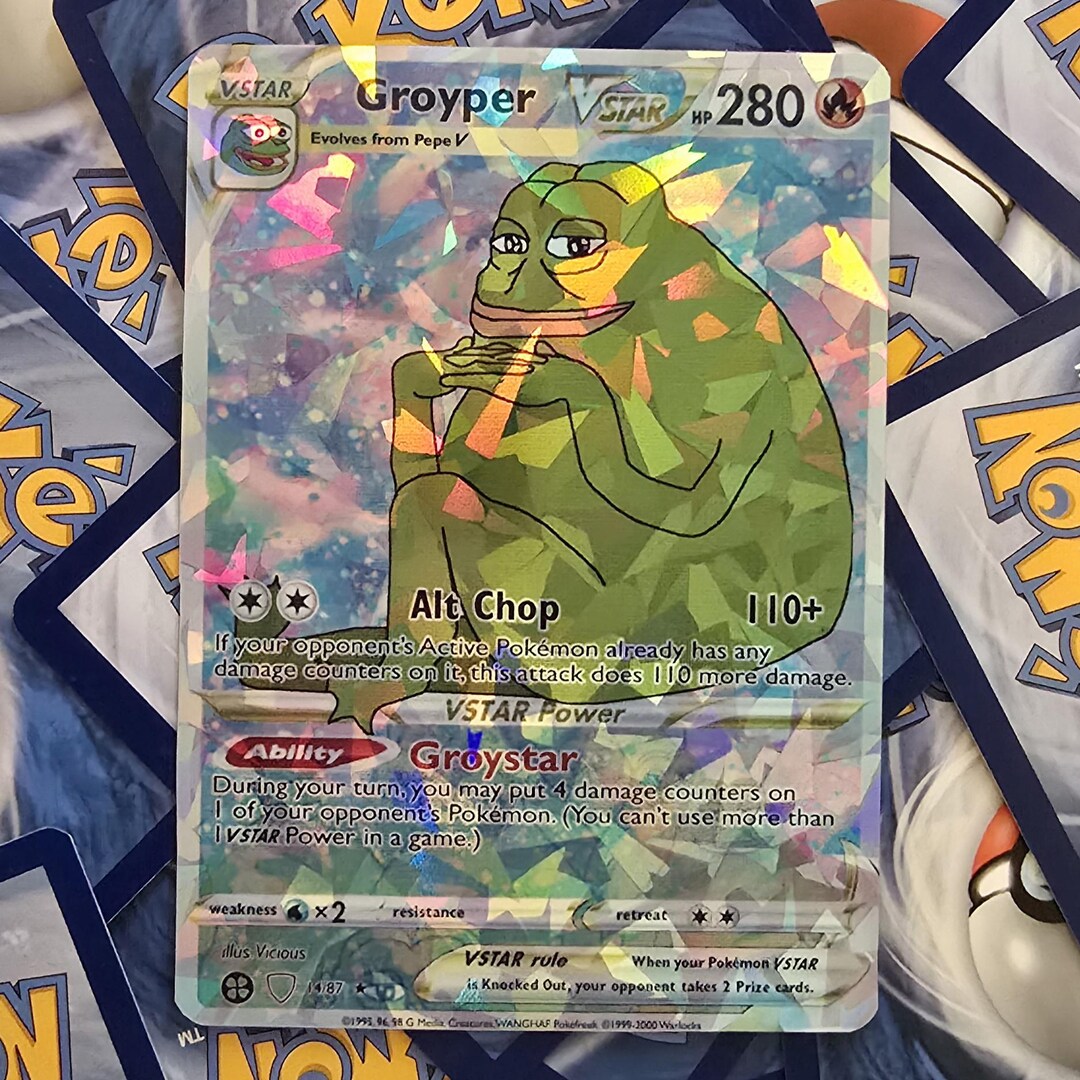 Groyper Meme Pokemon Card - Etsy