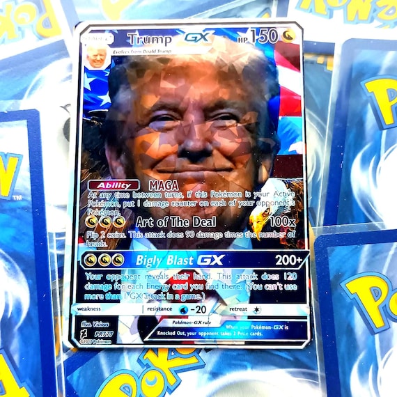 ポケモントランプ　銀　pokemon Trump ドナルド・トランプ ポケモンカード - Etsy 日本
