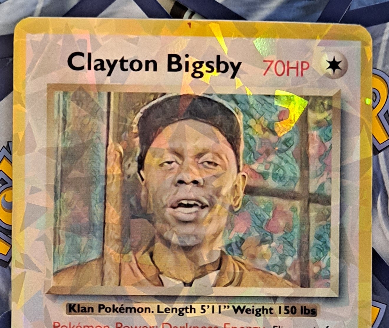 clayton bigsby pokemon card Clayton Bigsby Pokemon Card - Chappelle Show