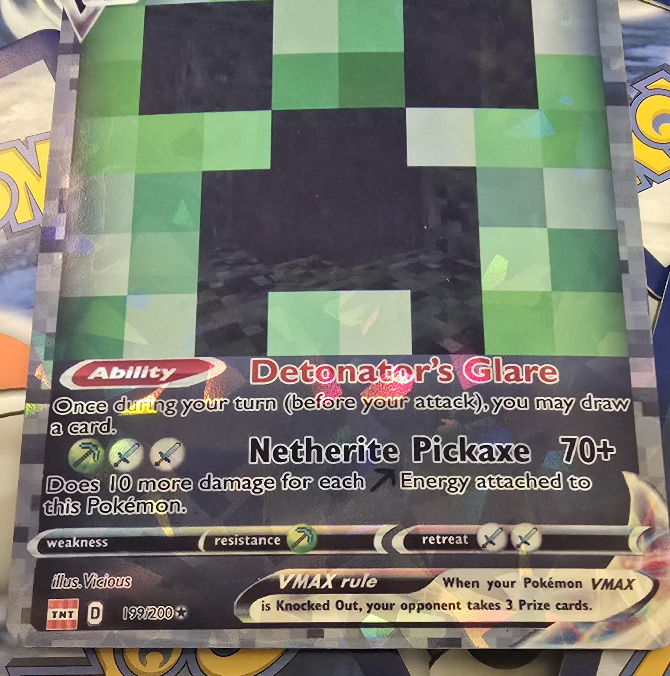 Creeper Pokemon Card - Creeper - Etsy