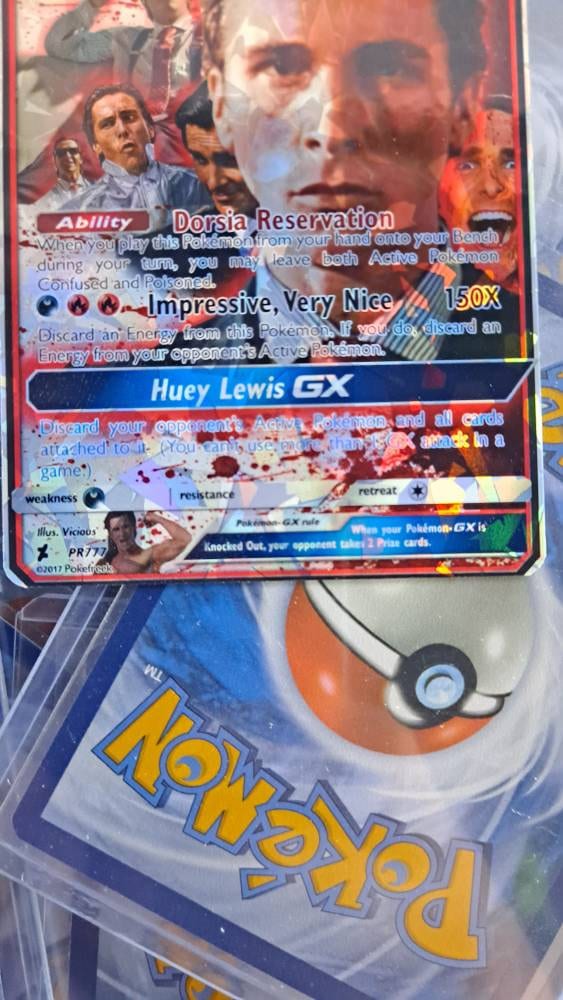 American Psycho Pokemon Card - Etsy