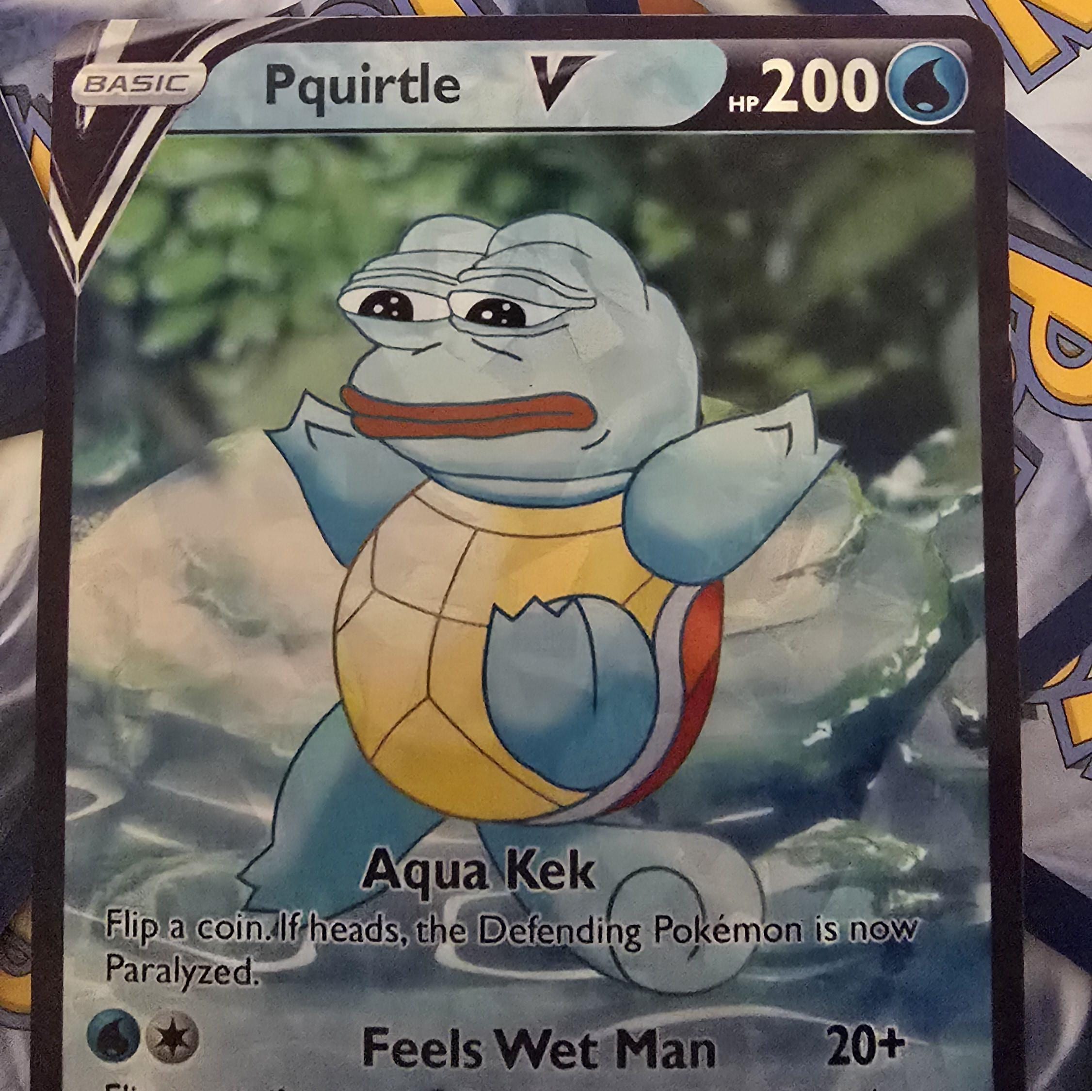 Psquirtle Pokemon Card - Pepe and Squirtle - Etsy Psquirtle Pokemon Card - Pepe and Squirtle - Etsy