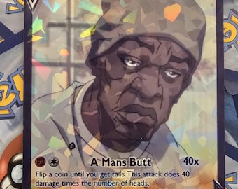 booty pic yugioh card Booty Warrior Cartoon Style Pokemon Card - Boondocks