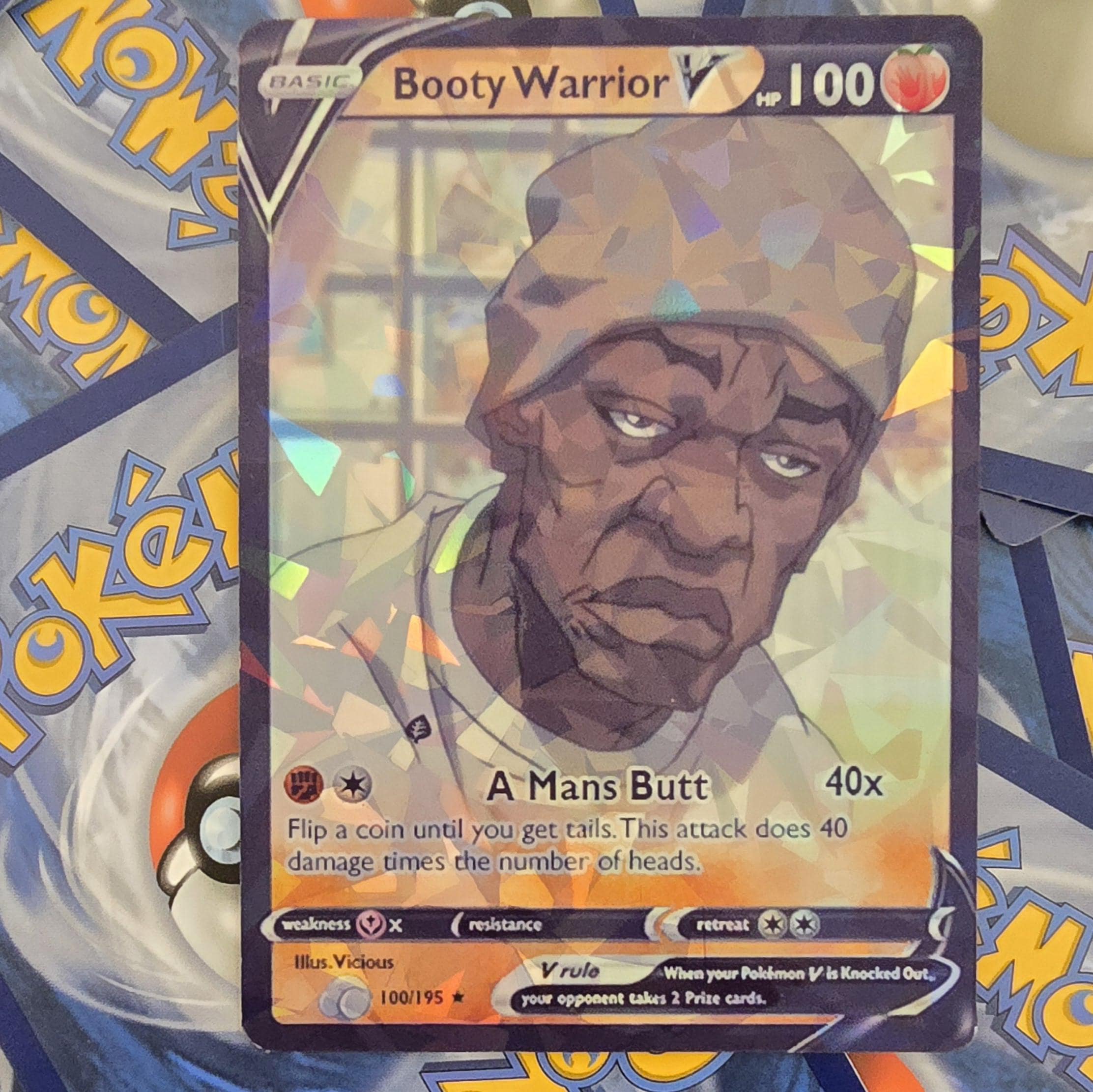 Booty Warrior Cartoon Style Pokemon Card - Boondocks - Etsy