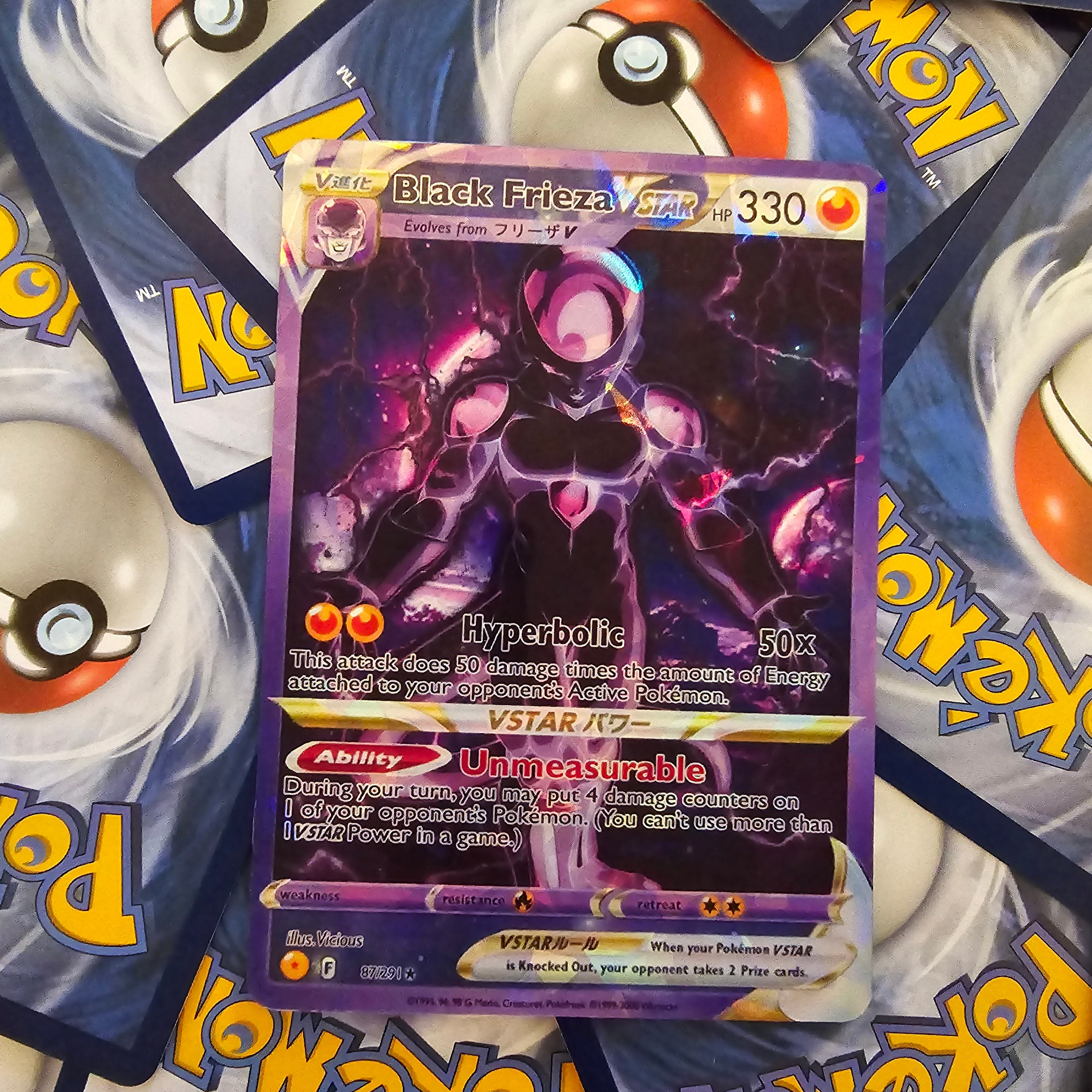 Black Frieza Pokemon Card - DBZ - Etsy