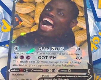 Deez Nuts Meme Pokemon Card - Etsy