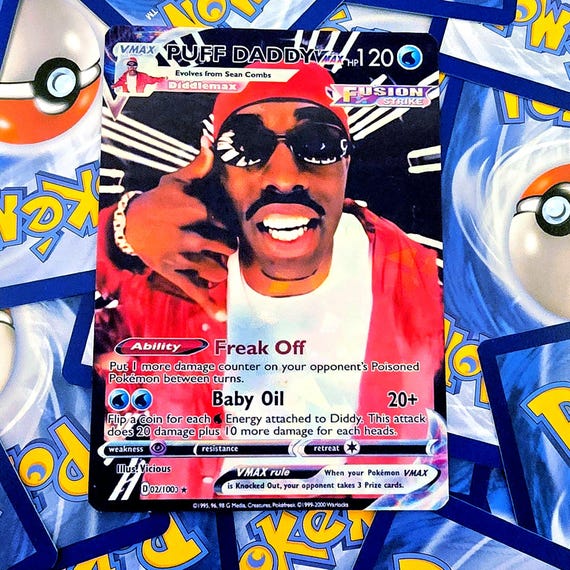 P Diddy Pokemon Card - Puff Daddy - Etsy Denmark