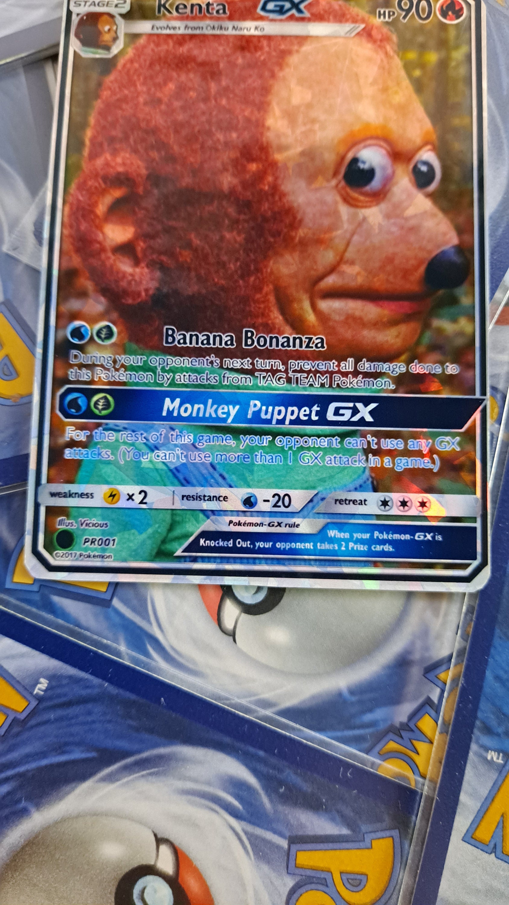 Monkey Puppet Meme Pokemon Card - Etsy