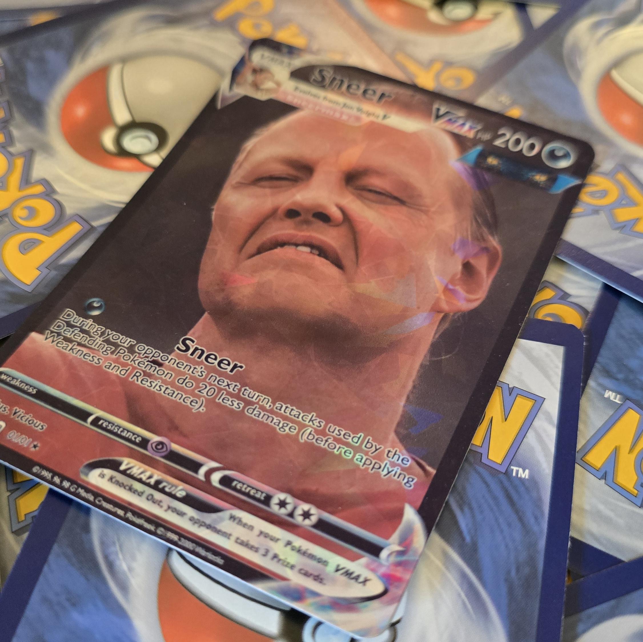 anaconda pokemon card Sneer Pokemon Card