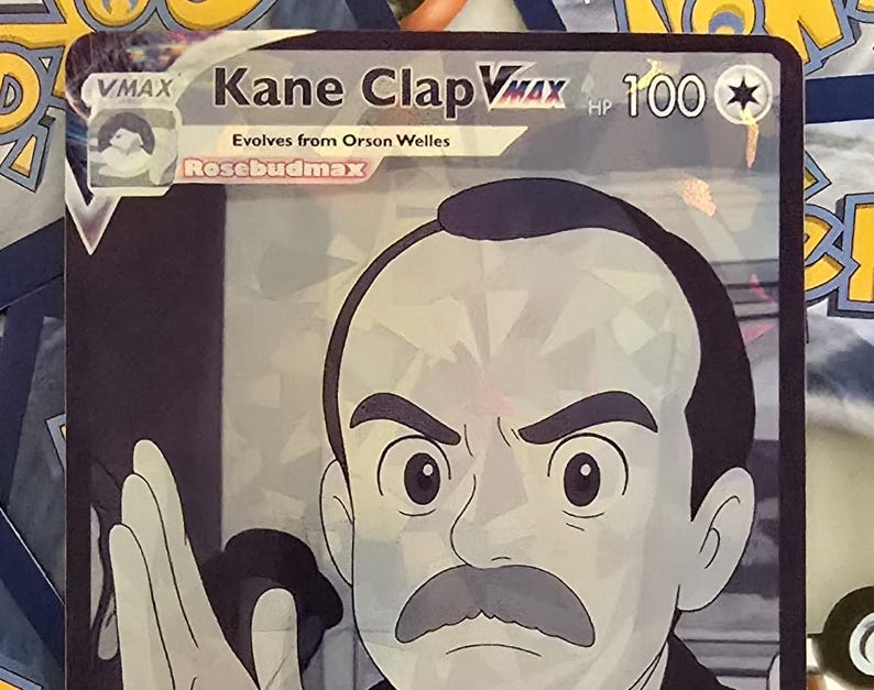 Kane Clap Pokemon Card - Meme - Orson Welles - Etsy