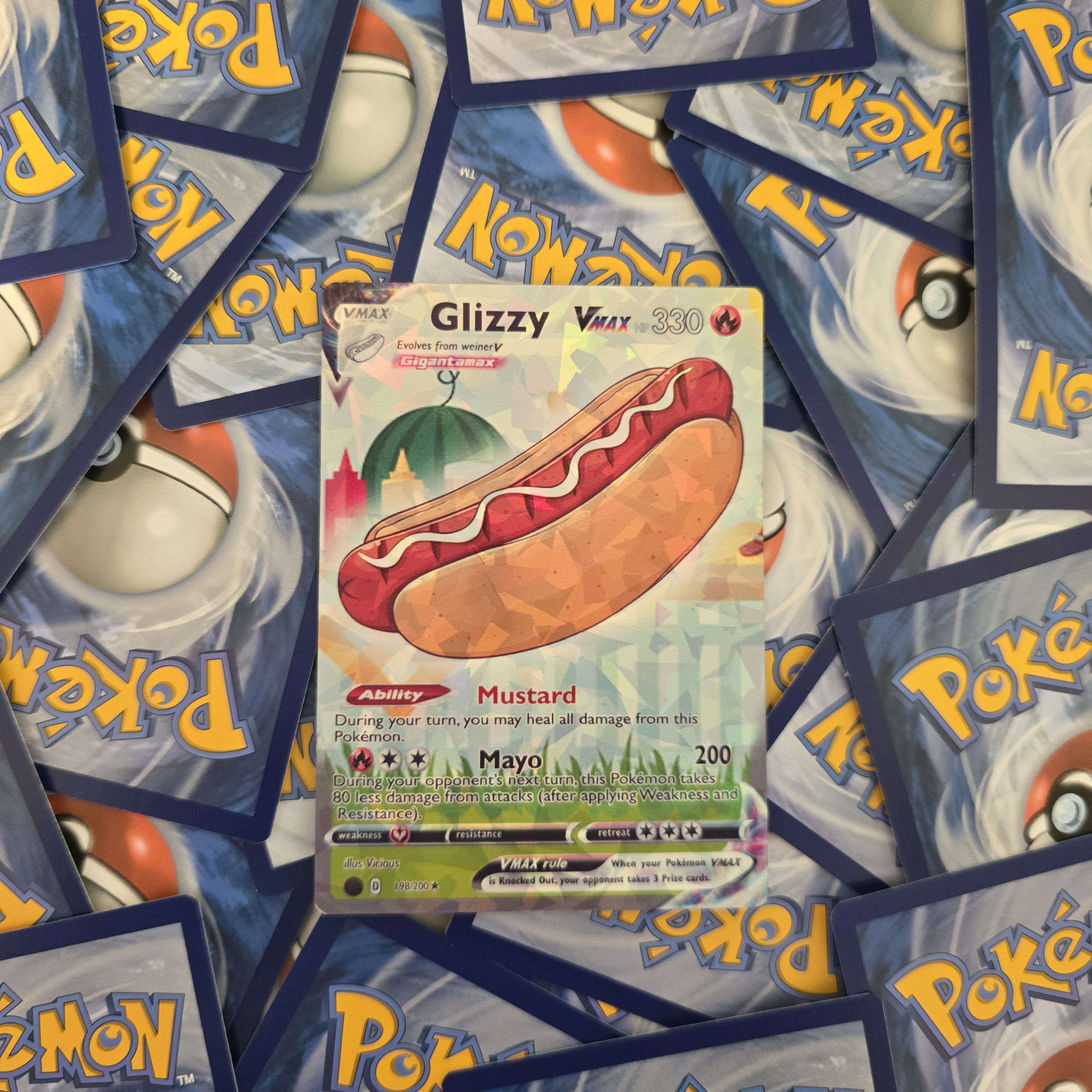 hot dog pokemon card Pokemon the hot dog 5