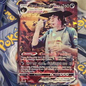 Karta Pokemon Carl Grimes - Vmax -The Walking Dead - TWD