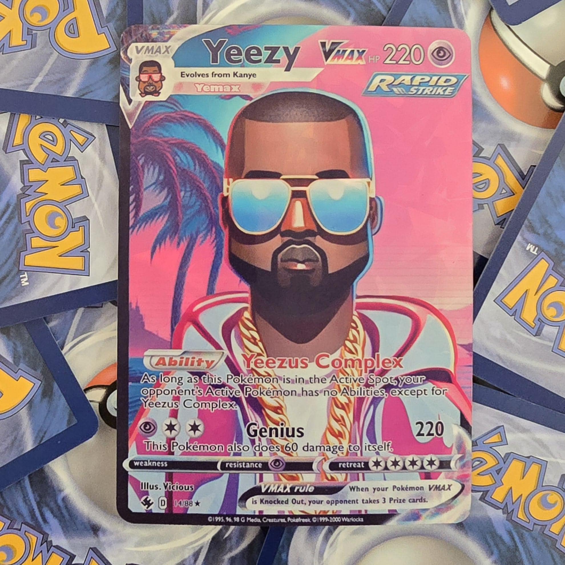 カニエ・ウェスト ポケモンカード - Yeezy - Etsy 日本