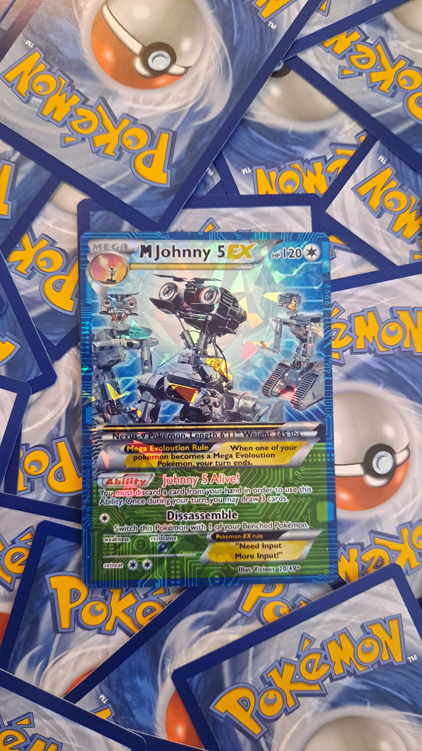5 pokemon cards Johnny 5 Pokemon Card