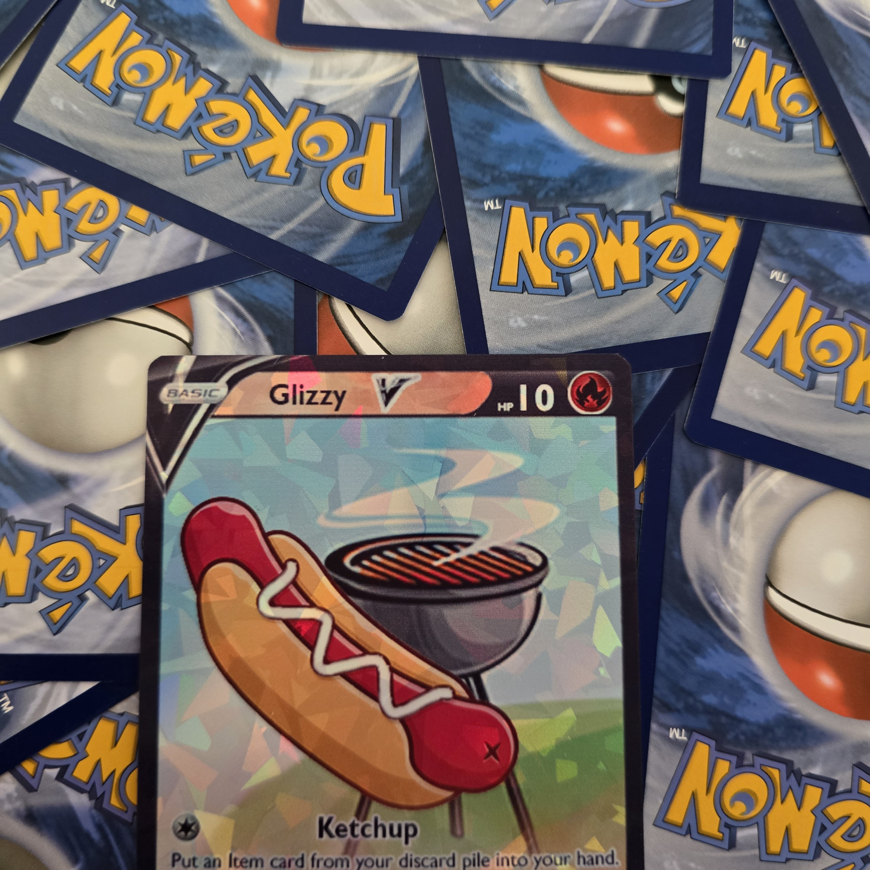 hot dog pokemon card Birthday 100lb cover Well, Hot Dog! Card