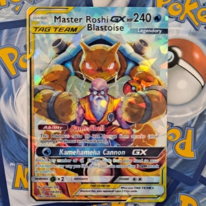 Tarjeta Pokémon Maestro Roshi Blastoise Tag Team