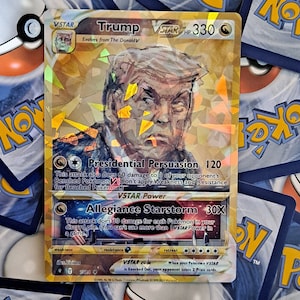 Tarjeta Pokémon de boceto de la corte de Trump