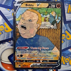 Bobby Hill Pokemon Card - King Of The Hill