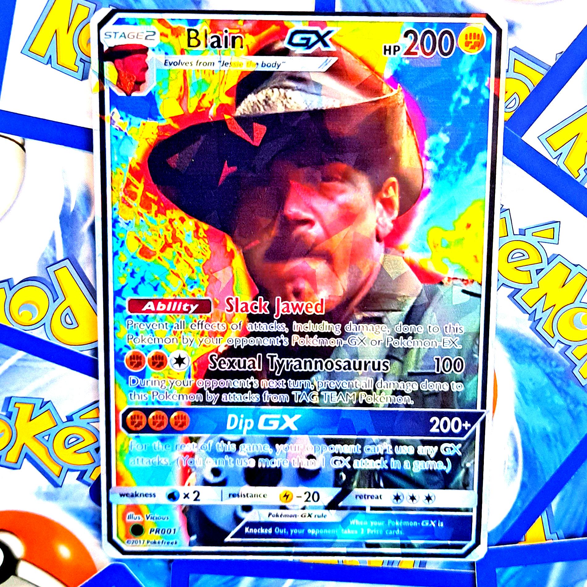 Blain /jessie the Body Ventura Predator Pokemon Card - Etsy