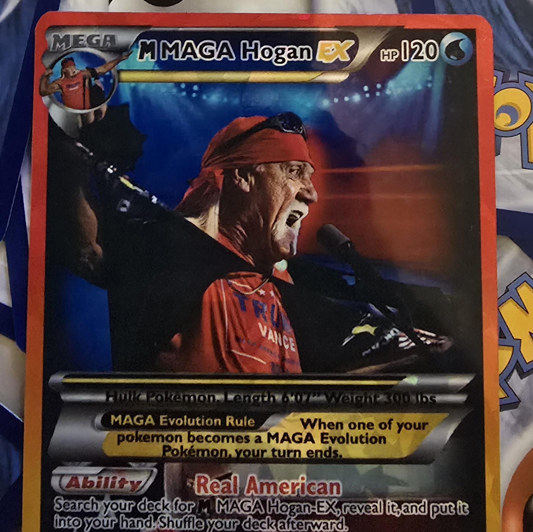 wwe pokemon cards Hulk Hogan Card YouTube sensation and WWE Superstar