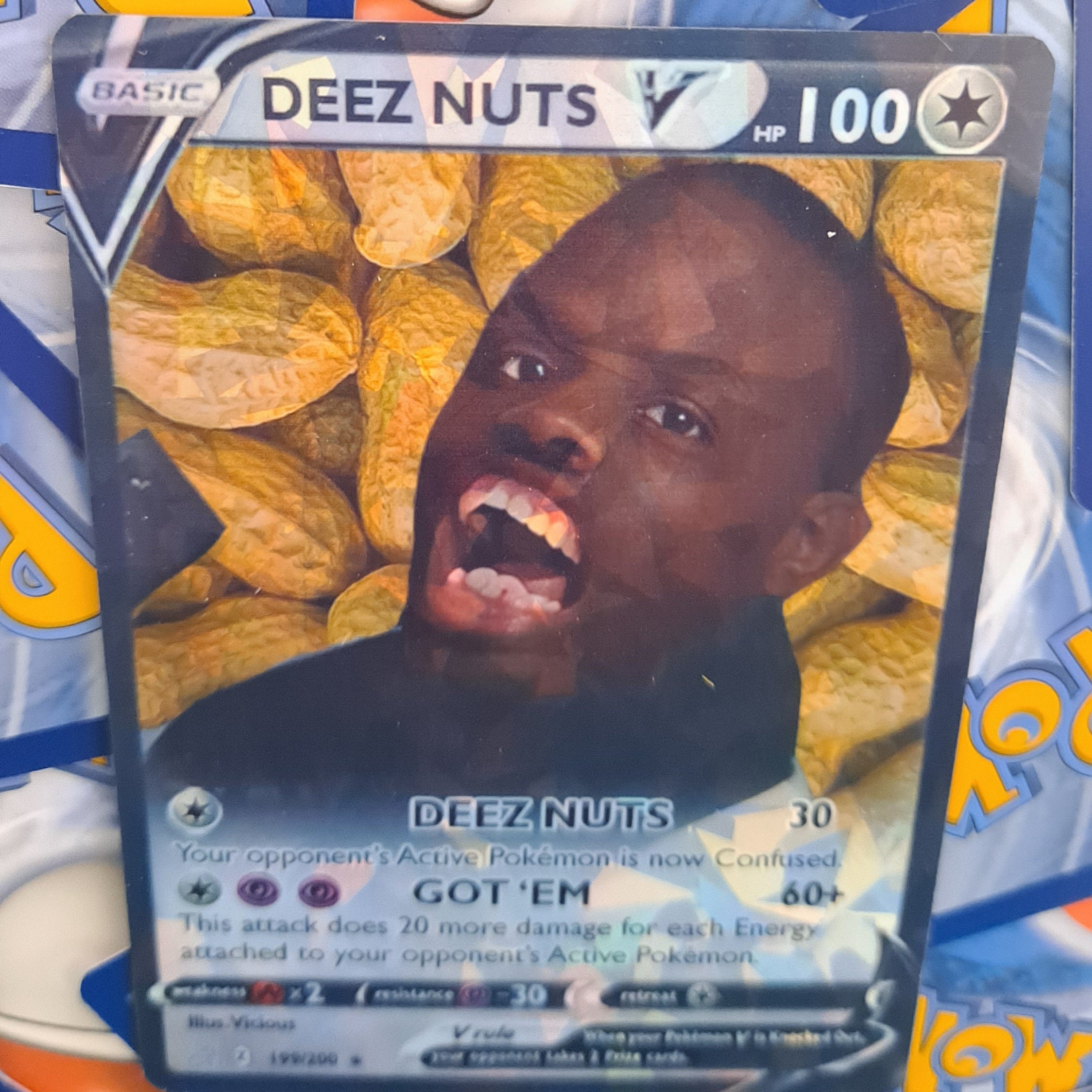 Deez Nuts Meme Pokemon Card Etsy