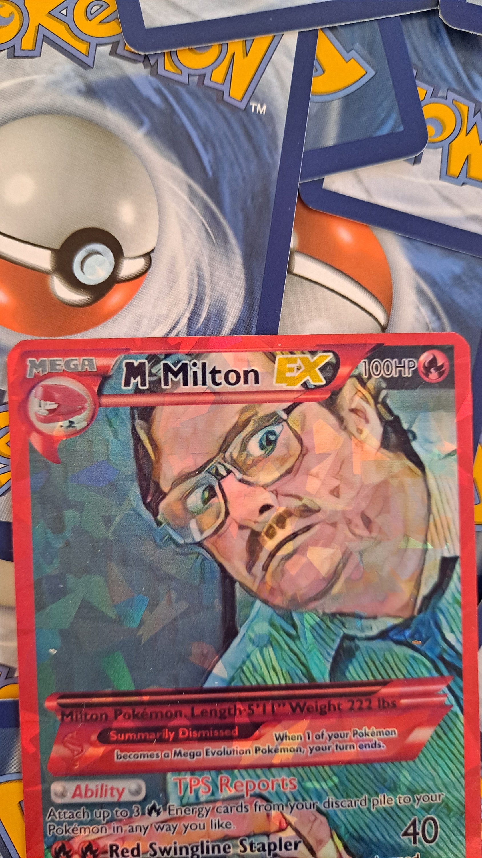 Milton Pokemon Card - Office Space - Etsy