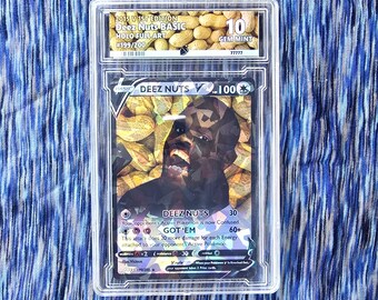 Deez Nuts Meme Pokemon Card - Custom Slab - Etsy