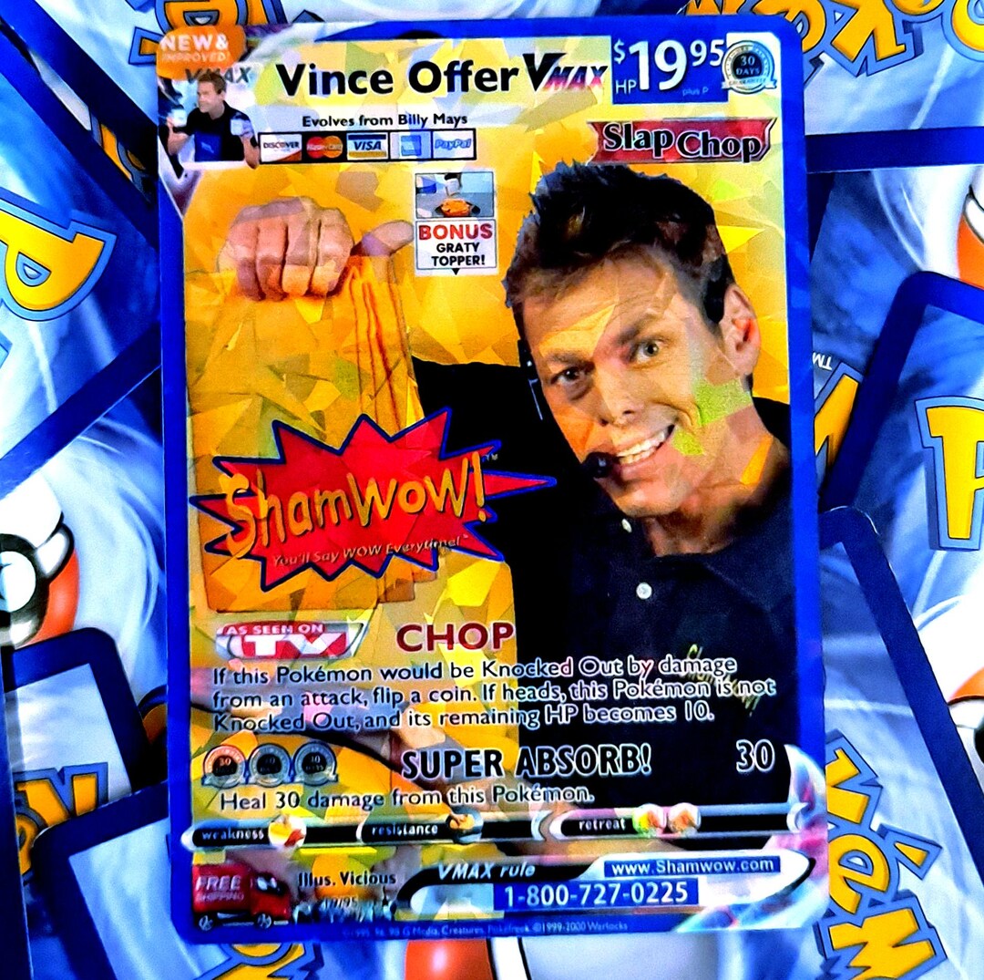 Vince Offer Pokemon Card - Sham Wow Guy - Etsy