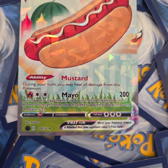 Glizzy (with Mayo) V Max Pokemon Card - Etsy Glizzy (with Mayo) V Max Pokemon Card - Etsy