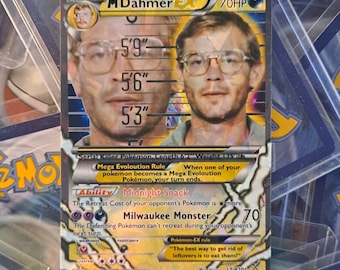 Jeffrey Dahmer Pokmon Card - Etsy Jeffrey Dahmer Pokmon Card - Etsy