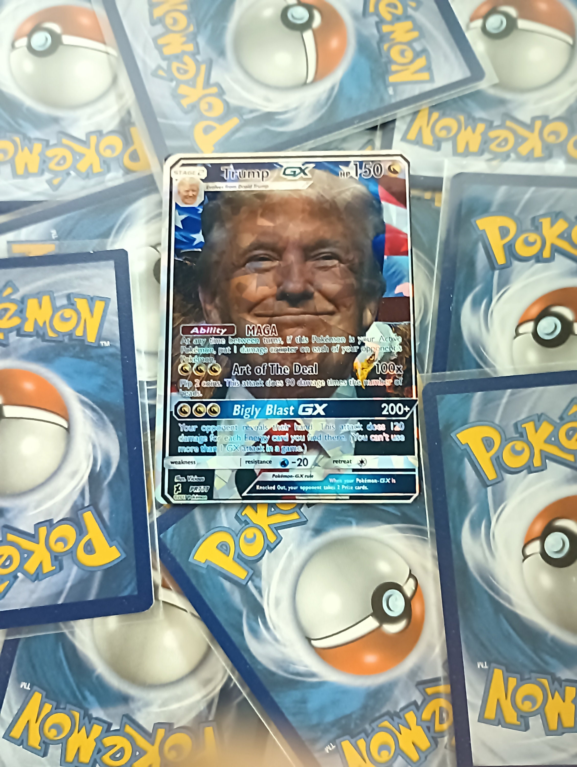 Donald Trump Pokemon Card Etsy