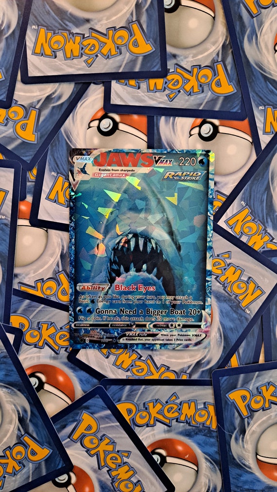 Jaws Pokemon Card - Etsy Jaws Pokemon Card - Etsy