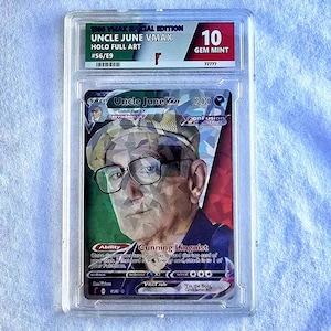 Carta Pokemon di Zio June con lastra personalizzata - I Soprano - Zio Jr