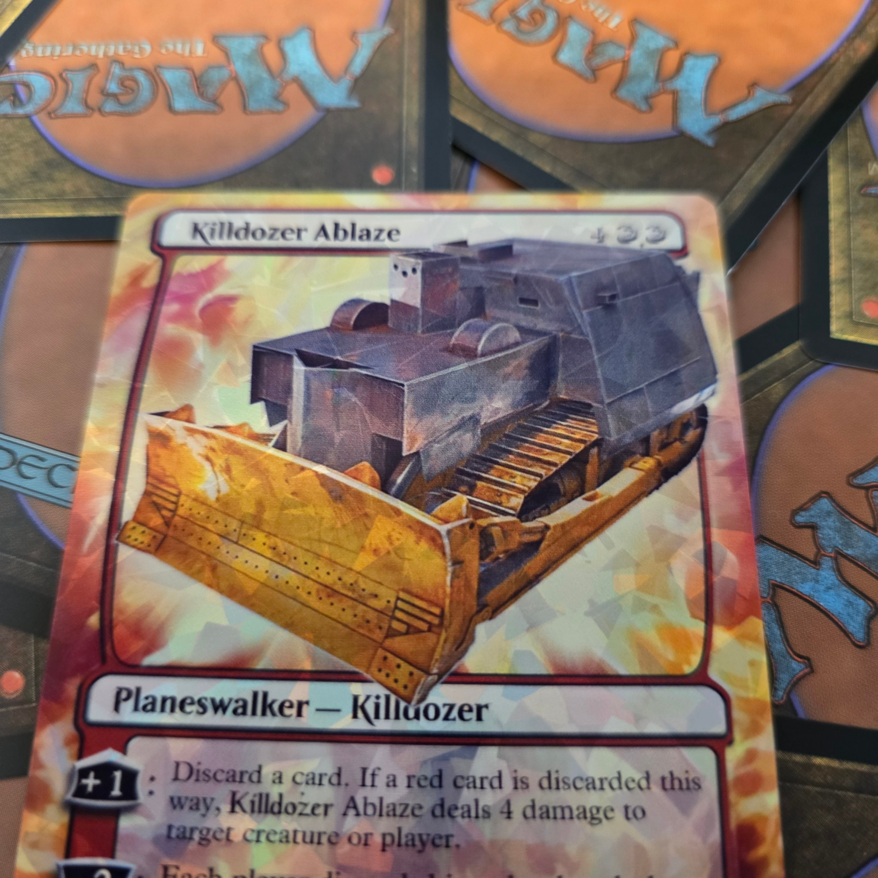 Killdozer Ablaze Magic the Gathering Card - Planeswalker - Etsy