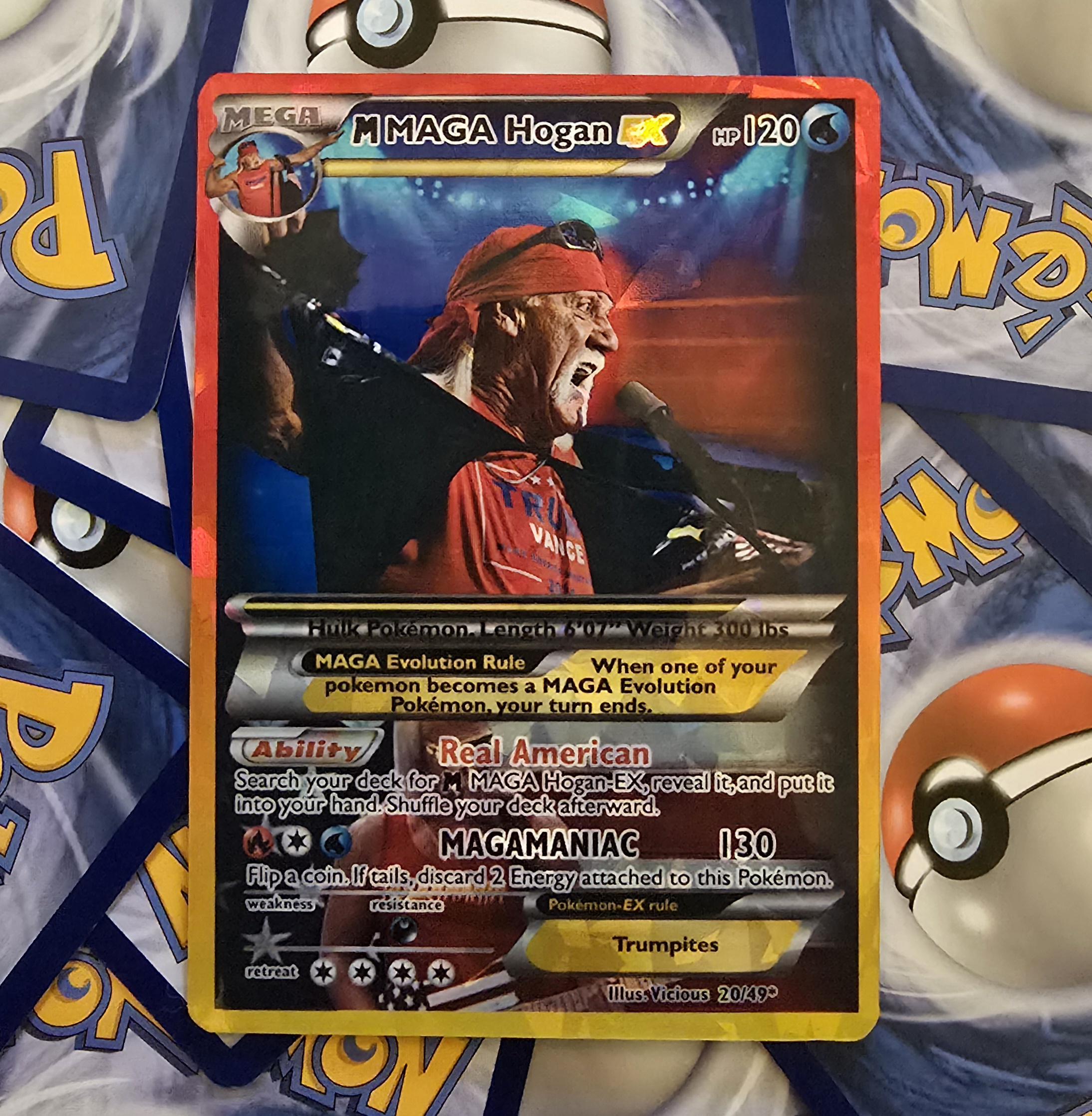 Hulk Hogan Pokemon Card - Etsy Hong Kong