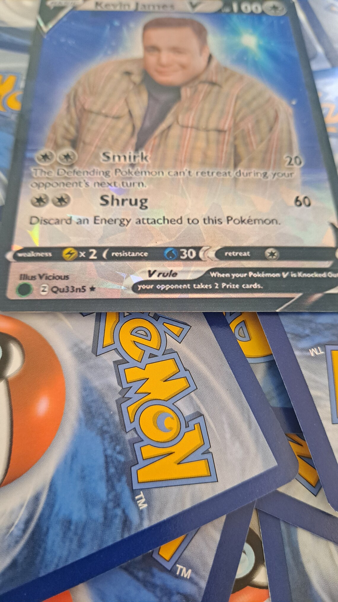 Kevin James Pokemon Card Meme Etsy