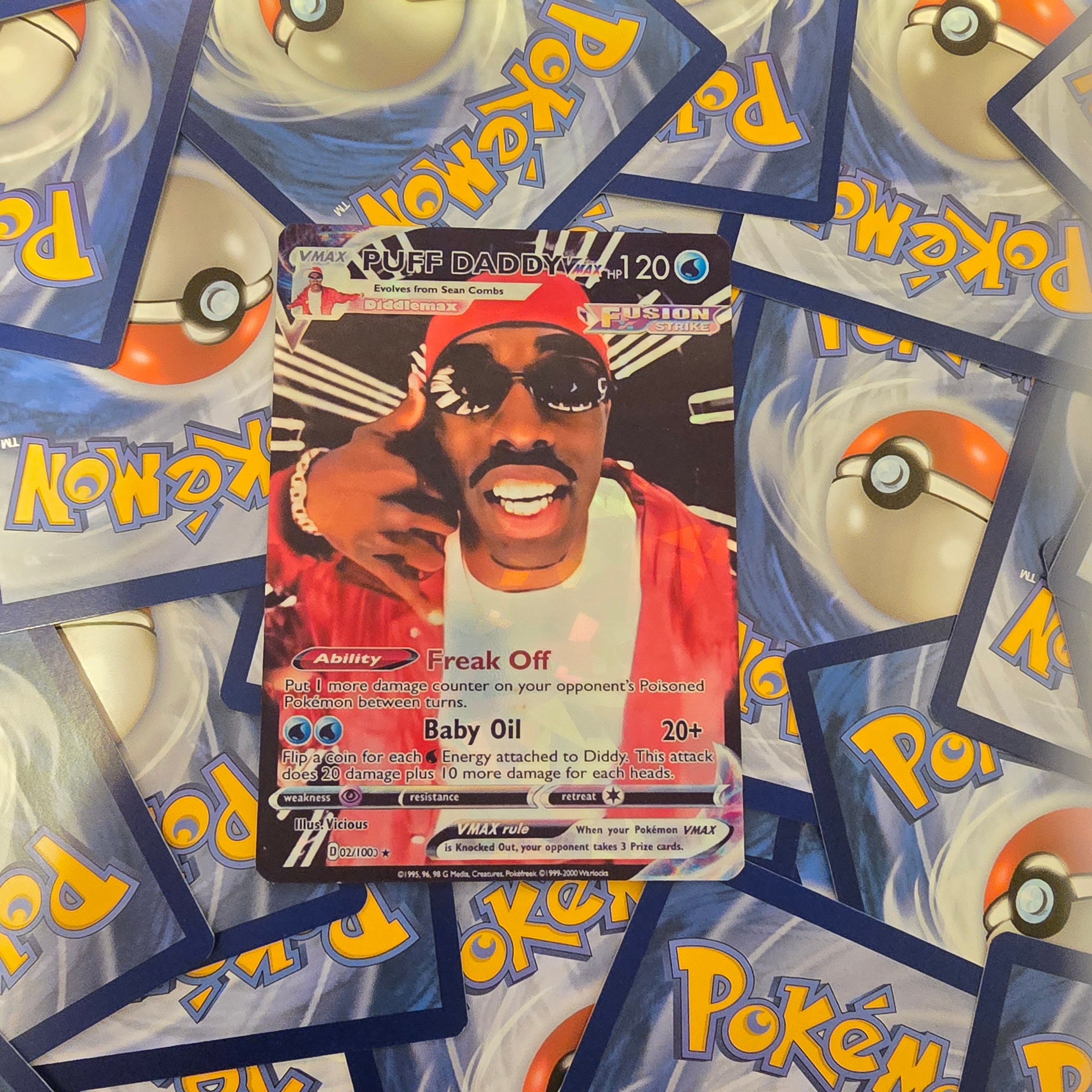 P Diddy Pokemon Card - Puff Daddy - Etsy