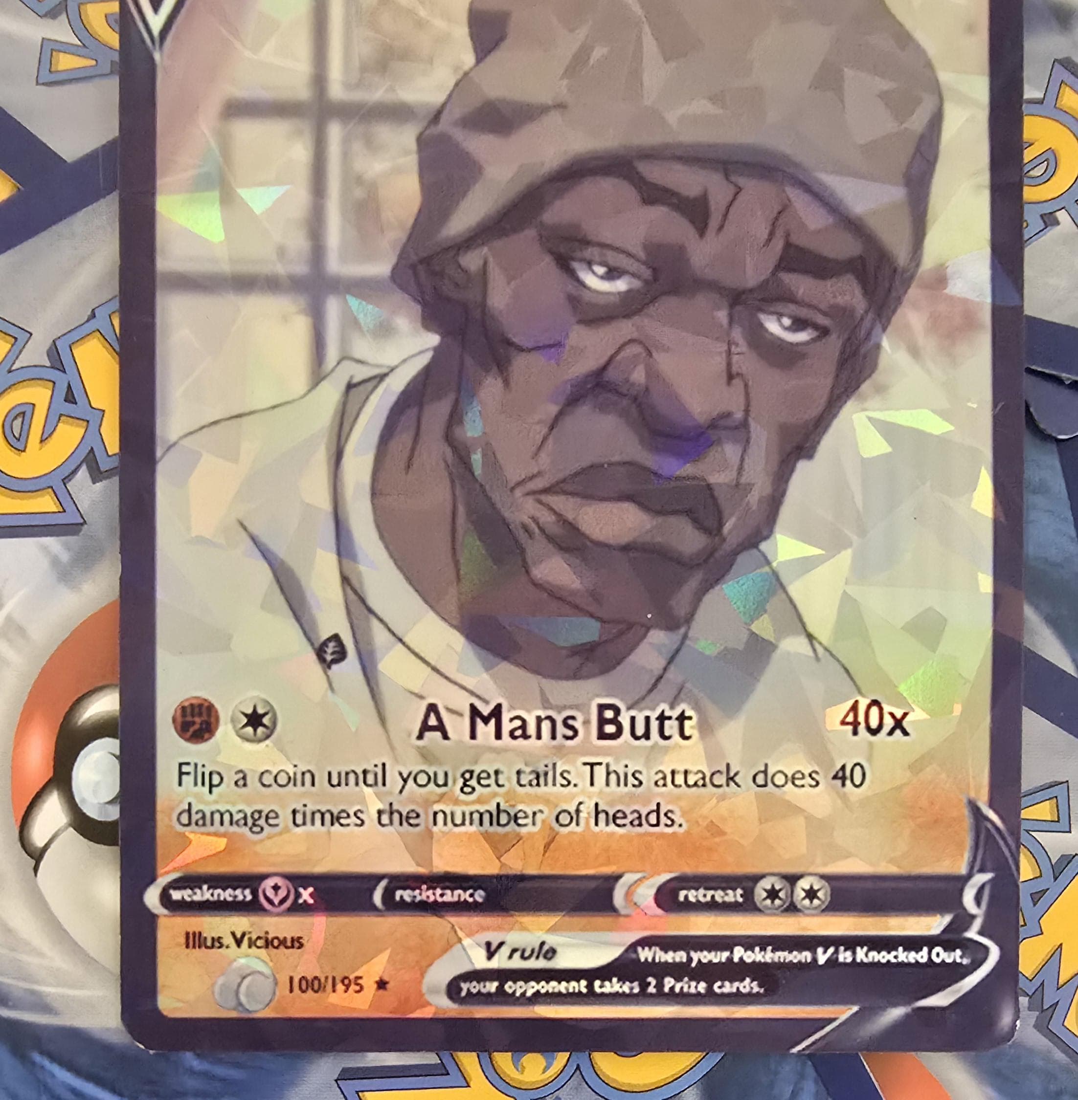 booty pic yugioh card Booty Warrior Cartoon Style Pokemon Card main image 0