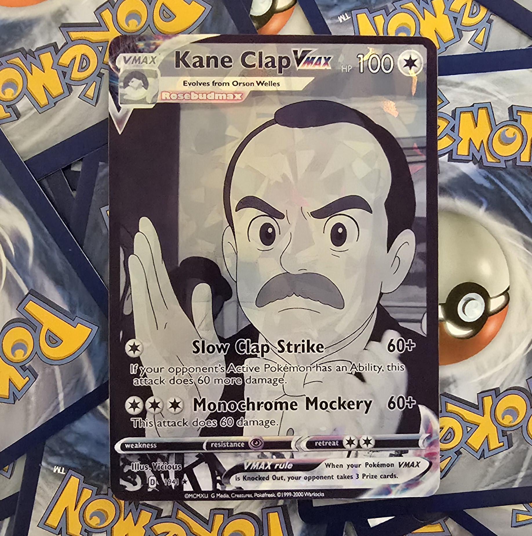 Kane Clap Pokemon Card - Meme - Orson Welles - Etsy