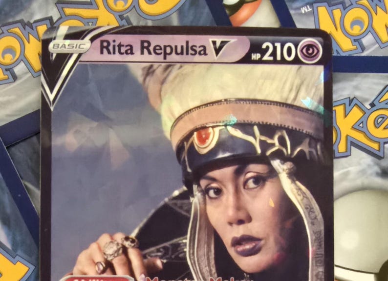 Rita Repulsa Pokemon Card - Power Rangers - Etsy