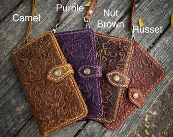 Genuine Leather Wallet iPhone 11 Pro Max / 12 / 12 Pro Case - Etsy