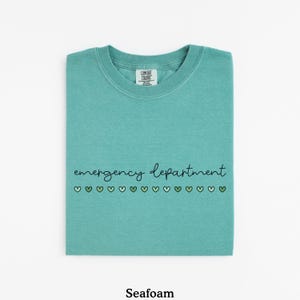 St Patricks Emergency Department Shirt, ER Nurse Shirt, ER Nurse Gift, St Patricks Gift For ER Nurse, Emergency Room, Comfort Colors® Seafoam